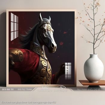 file tranh con giap decor tuoi con ngua ngo dep 401