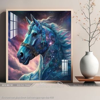 file tranh con giap decor tuoi con ngua ngo dep 402