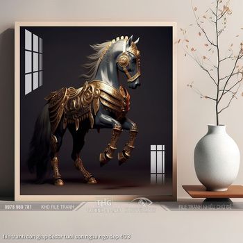 file tranh con giap decor tuoi con ngua ngo dep 403