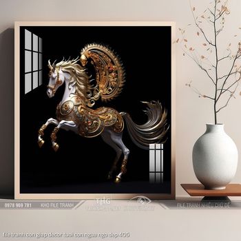 file tranh con giap decor tuoi con ngua ngo dep 405