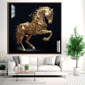 file tranh con giap decor tuoi con ngua ngo dep 410