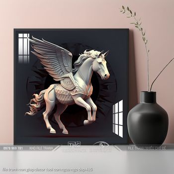 file tranh con giap decor tuoi con ngua ngo dep 415