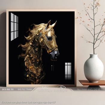 file tranh con giap decor tuoi con ngua ngo dep 417