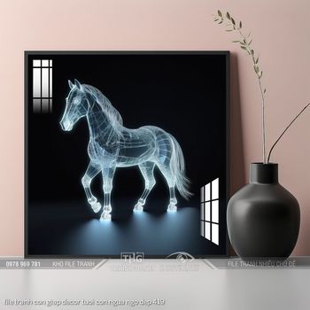 file tranh con giap decor tuoi con ngua ngo dep 419