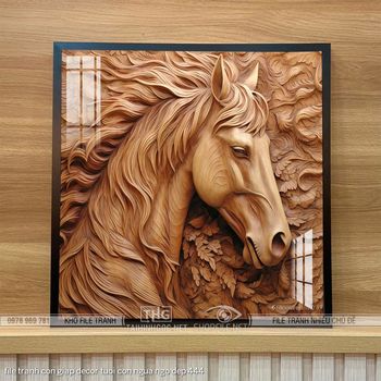 file tranh con giap decor tuoi con ngua ngo dep 444