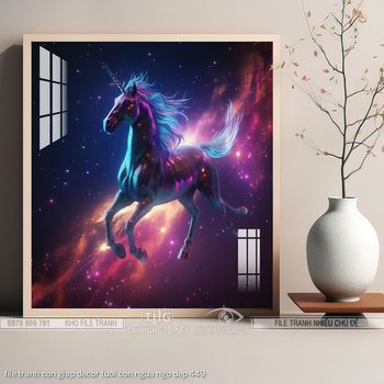 file tranh con giap decor tuoi con ngua ngo dep 449