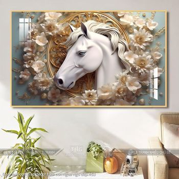 file tranh con giap decor tuoi con ngua ngo dep 453