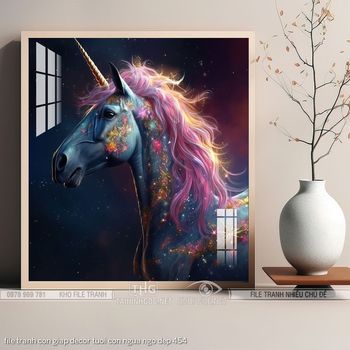 file tranh con giap decor tuoi con ngua ngo dep 454