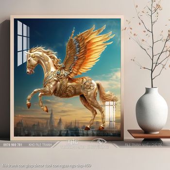 file tranh con giap decor tuoi con ngua ngo dep 459