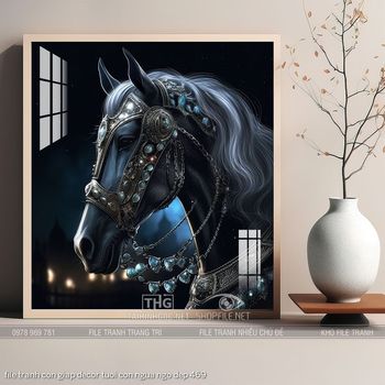 file tranh con giap decor tuoi con ngua ngo dep 469