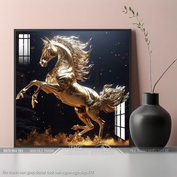 file tranh con giap decor tuoi con ngua ngo dep 472