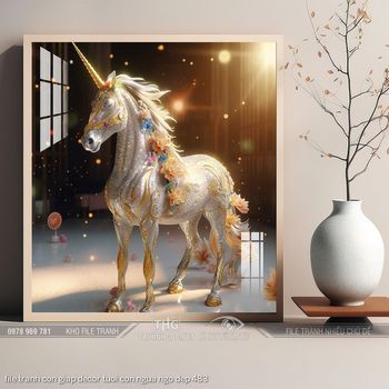 file tranh con giap decor tuoi con ngua ngo dep 483