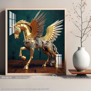 file tranh con giap decor tuoi con ngua ngo dep 485