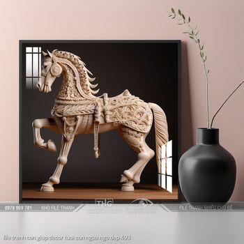 file tranh con giap decor tuoi con ngua ngo dep 493