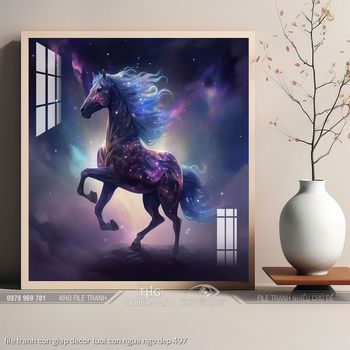 file tranh con giap decor tuoi con ngua ngo dep 497