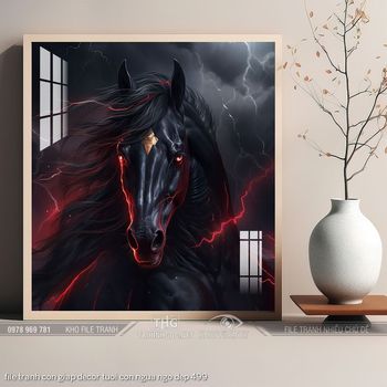 file tranh con giap decor tuoi con ngua ngo dep 499