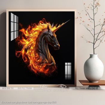 file tranh con giap decor tuoi con ngua ngo dep 505