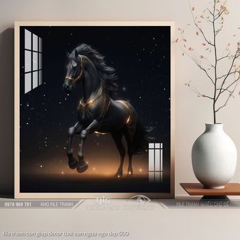 file tranh con giap decor tuoi con ngua ngo dep 509