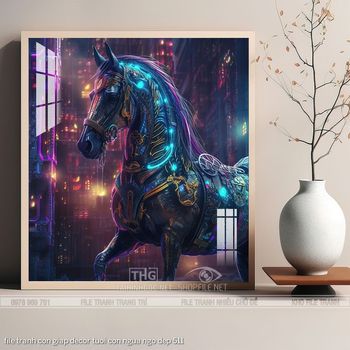 file tranh con giap decor tuoi con ngua ngo dep 511