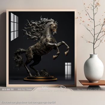 file tranh con giap decor tuoi con ngua ngo dep 514