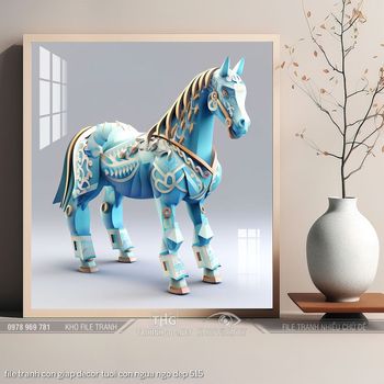 file tranh con giap decor tuoi con ngua ngo dep 515