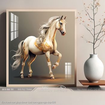 file tranh con giap decor tuoi con ngua ngo dep 516