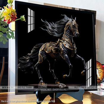 file tranh con giap decor tuoi con ngua ngo dep 518