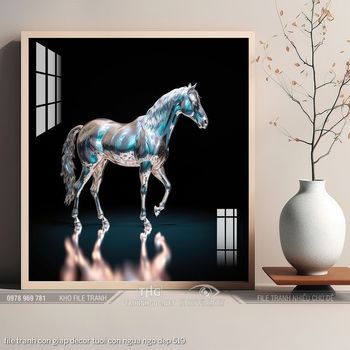 file tranh con giap decor tuoi con ngua ngo dep 519