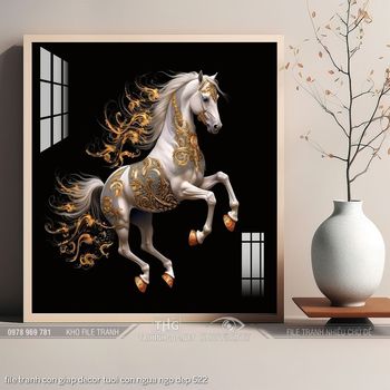 file tranh con giap decor tuoi con ngua ngo dep 522