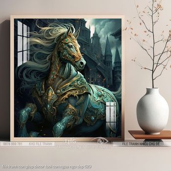 file tranh con giap decor tuoi con ngua ngo dep 529