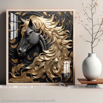 file tranh con giap decor tuoi con ngua ngo dep 533