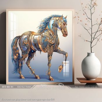 file tranh con giap decor tuoi con ngua ngo dep 536