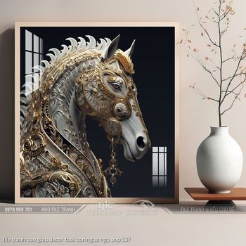 file tranh con giap decor tuoi con ngua ngo dep 537