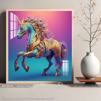 file tranh con giap decor tuoi con ngua ngo dep 540