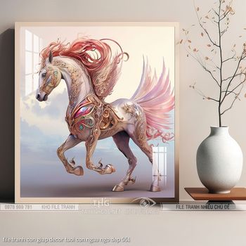 file tranh con giap decor tuoi con ngua ngo dep 551