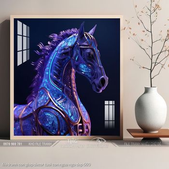 file tranh con giap decor tuoi con ngua ngo dep 560