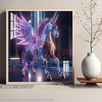 file tranh con giap decor tuoi con ngua ngo dep 561