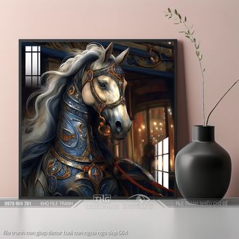 file tranh con giap decor tuoi con ngua ngo dep 564