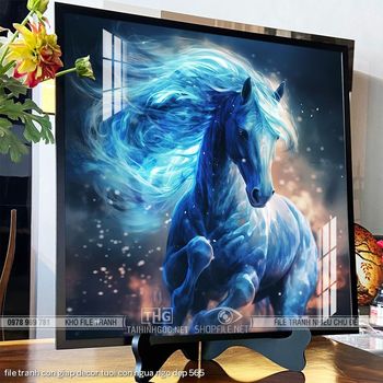 file tranh con giap decor tuoi con ngua ngo dep 565