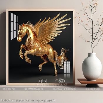 file tranh con giap decor tuoi con ngua ngo dep 570