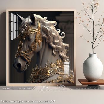 file tranh con giap decor tuoi con ngua ngo dep 574