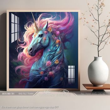 file tranh con giap decor tuoi con ngua ngo dep 577