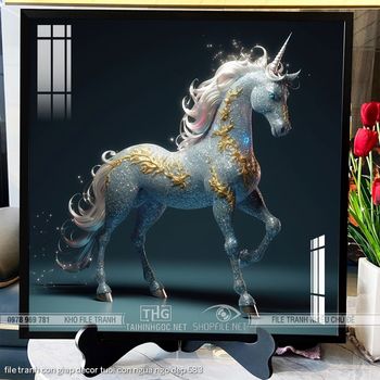 file tranh con giap decor tuoi con ngua ngo dep 583