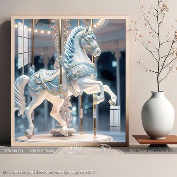 file tranh con giap decor tuoi con ngua ngo dep 584