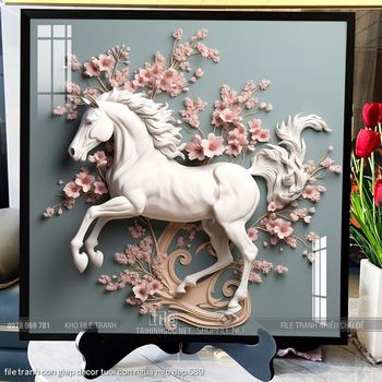 file tranh con giap decor tuoi con ngua ngo dep 589