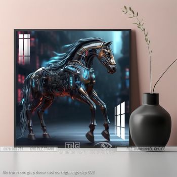 file tranh con giap decor tuoi con ngua ngo dep 592