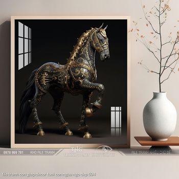 file tranh con giap decor tuoi con ngua ngo dep 594