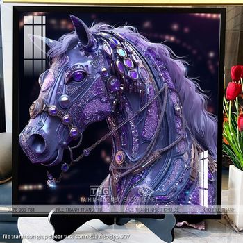 file tranh con giap decor tuoi con ngua ngo dep 607