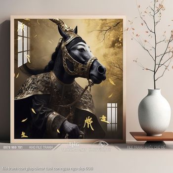 file tranh con giap decor tuoi con ngua ngo dep 608