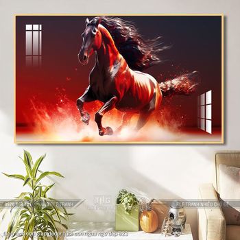 file tranh con giap decor tuoi con ngua ngo dep 623